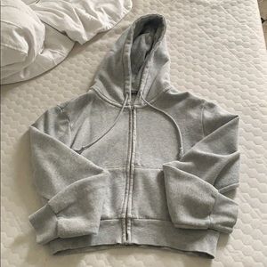 Brandy Melville Cropped Zip Up